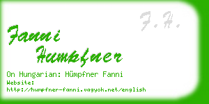 fanni humpfner business card